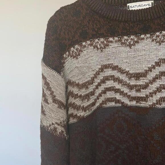 Other - Vintage Men 90s 80s Crewneck Pullover Knit Sweater